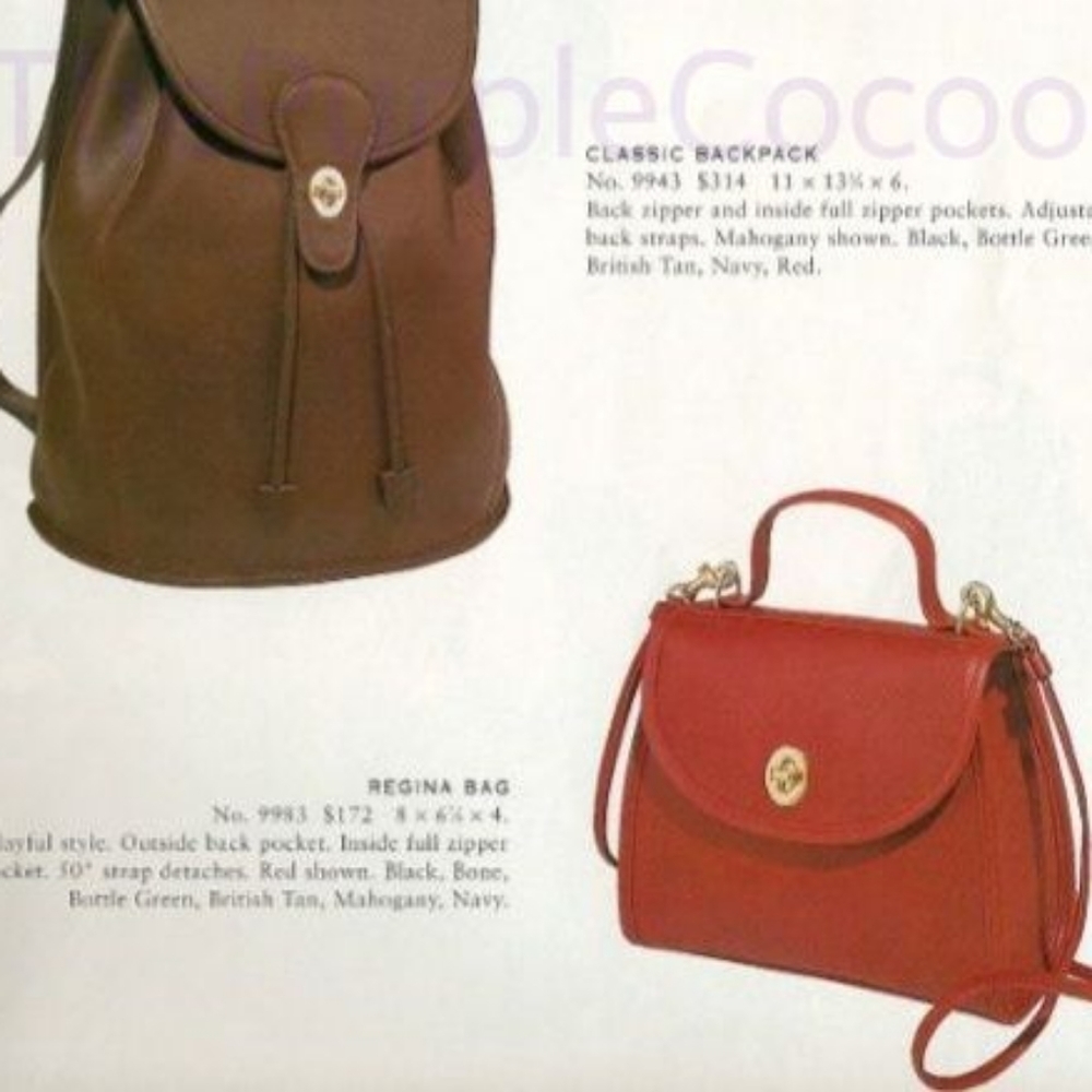 SOLD!!! Taupe Vintage Coach Regina Bag #9983 - Picture 10 of 10